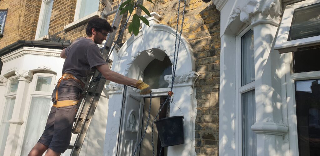 Removing stone cladding – Child Free Diaries